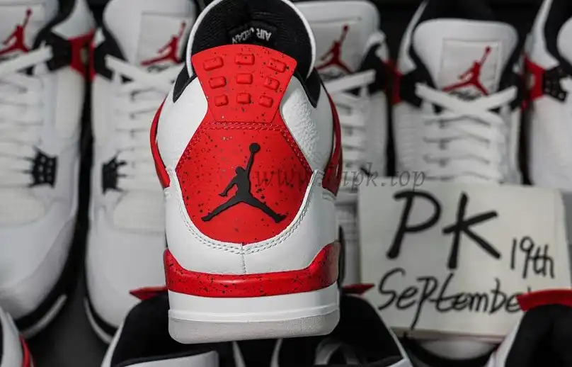 PK GOD Jordan 4 Retro Red Cement RETAIL MATERIALS READY TO SHIP