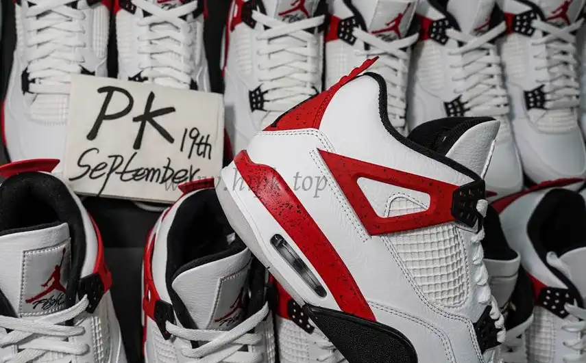 PK GOD Jordan 4 Retro Red Cement RETAIL MATERIALS READY TO SHIP