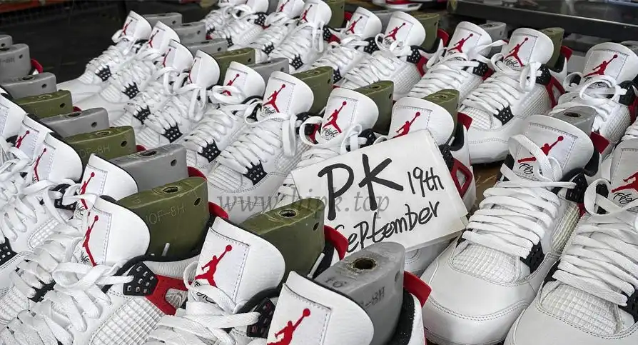 PK GOD Jordan 4 Retro Red Cement RETAIL MATERIALS READY TO SHIP