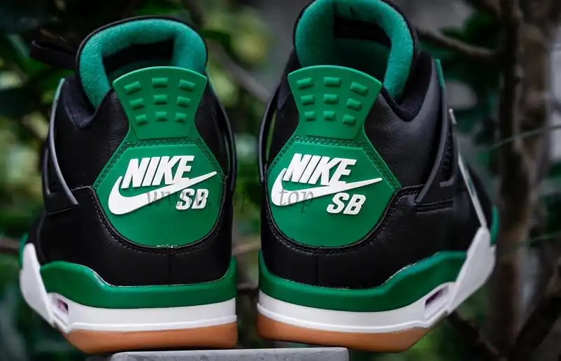 PK GOD Jordan 4 Retro SB Black Green RETAIL MATERIALS READY TO SHIP