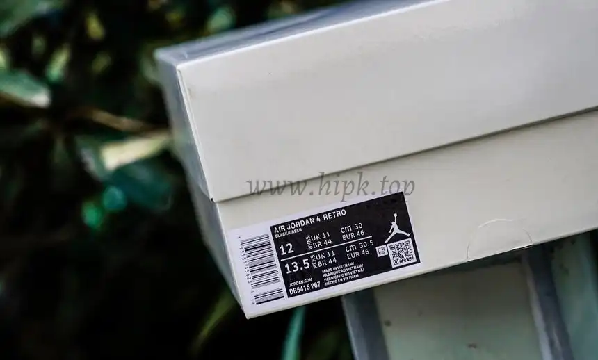 PK GOD Jordan 4 Retro SB Black Green RETAIL MATERIALS READY TO SHIP