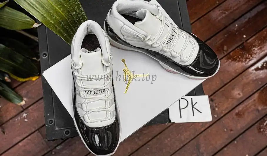 PK GOD Jordan Air Jordan 11 Retro White Black RETAIL MATERIALS READY TO SHIP