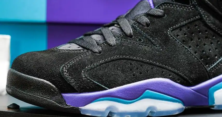 PK GOD Jordan Air Jordan 6 Aqua Black Purple RETAIL MATERIALS READY TO SHIP