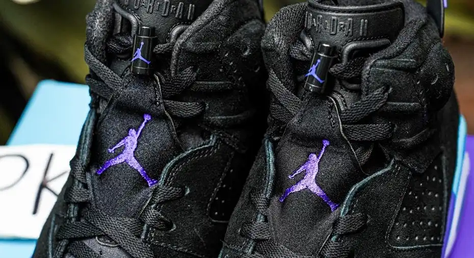 PK GOD Jordan Air Jordan 6 Aqua Black Purple RETAIL MATERIALS READY TO SHIP