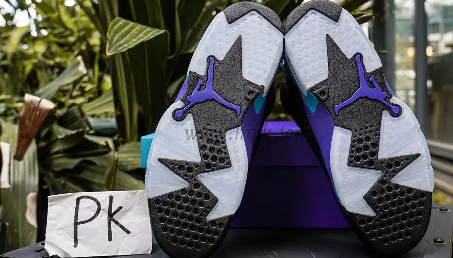 PK GOD Jordan Air Jordan 6 Aqua Black Purple RETAIL MATERIALS READY TO SHIP