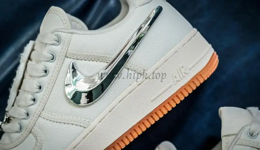 PK GOD Nike Air Force 1 Low Travis Scott Sail RETAIL MATERIALS READY TO SHIP