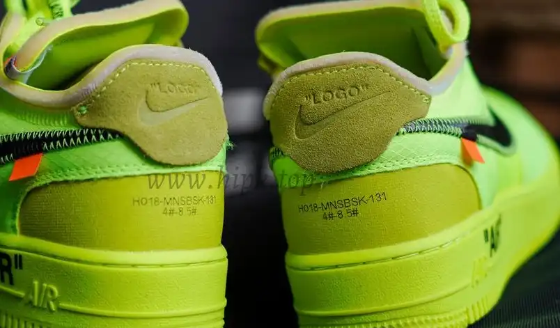 PK God OFF-WHITE x Nike Air Force 1 Volt OW AF1 Lemon Yellow AO4606-700 Ready to ship