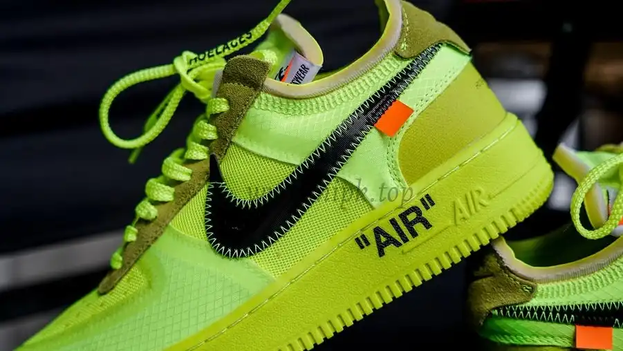 PK God OFF-WHITE x Nike Air Force 1 Volt OW AF1 Lemon Yellow AO4606-700 Ready to ship