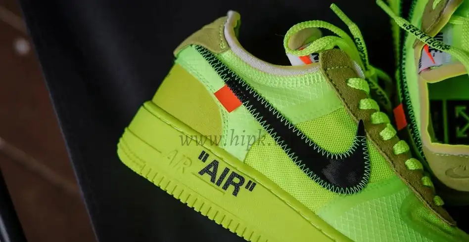 PK God OFF-WHITE x Nike Air Force 1 Volt OW AF1 Lemon Yellow AO4606-700 Ready to ship