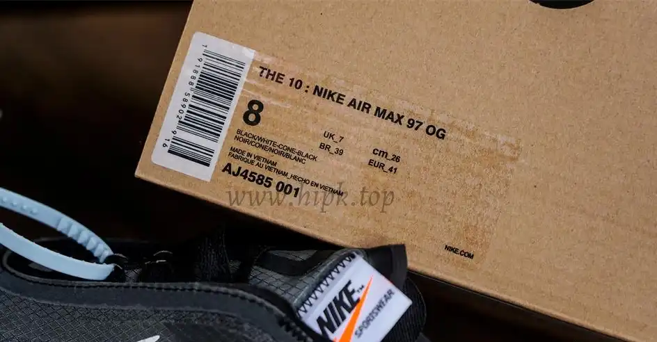 PK GOD Nike Air Max 97 Off-White Black RETAIL MATERIALS READY TO SHIP