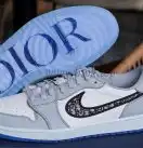 PK GOD Dior B33 TENNIS  DO EMBROIDERED  CANV BLUE & WHITE RETAIL MATERIALS READY TO SHIP