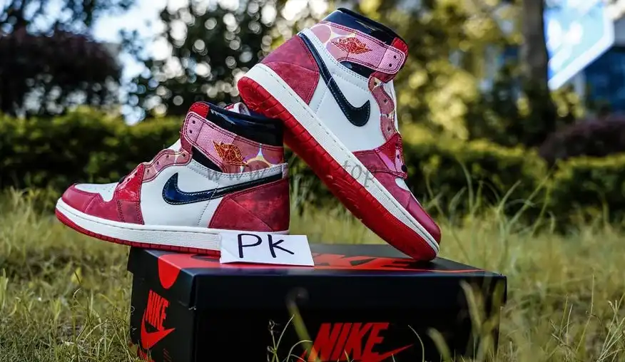 PK 4.0 Jordan 1 Retro High OGSpider-Man Across the Spider-Verse RETAIL MATERIALS READY TO SHIP