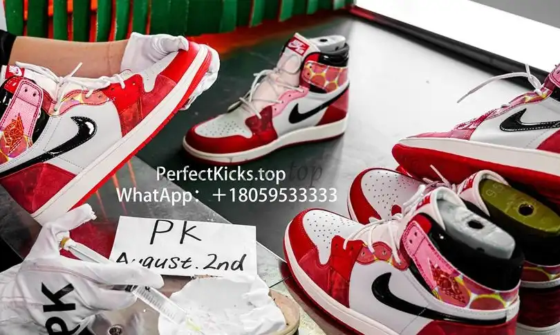 PK 4.0 Jordan 1 Retro High OGSpider-Man Across the Spider-Verse RETAIL MATERIALS READY TO SHIP