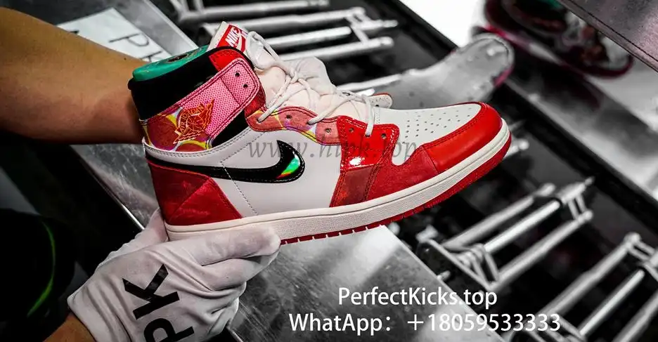 PK 4.0 Jordan 1 Retro High OGSpider-Man Across the Spider-Verse RETAIL MATERIALS READY TO SHIP