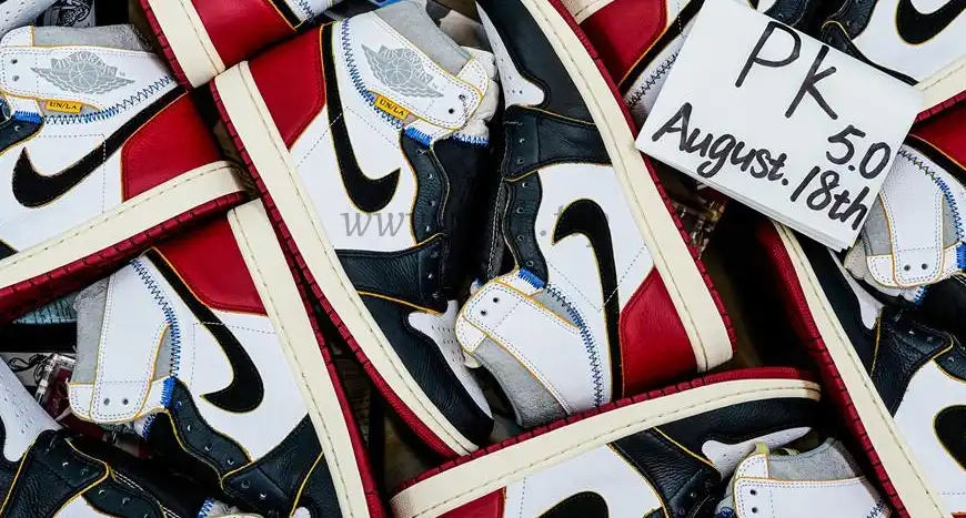 PK 5.0 Jordan 1 Retro High Union Los Angeles Black Toe RETAIL MATERIALS READY TO SHIP