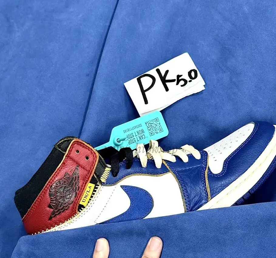 PK 5.0 Jordan 1 Retro High Union Los Angeles Blue Toe RETAIL MATERIALS READY TO SHIP