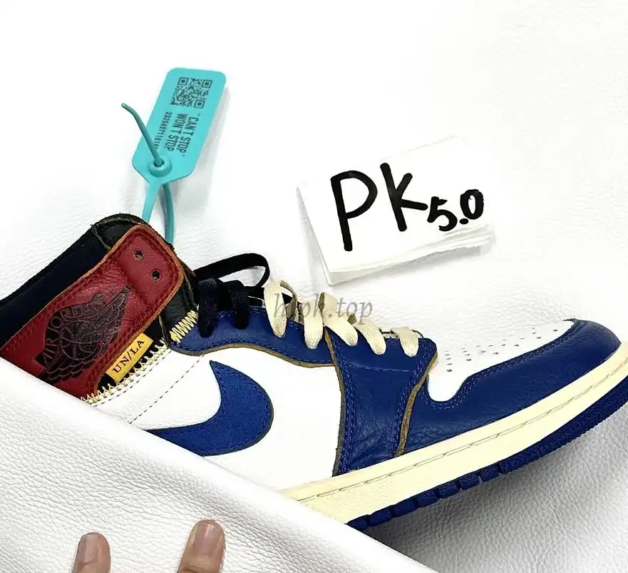 PK 5.0 Jordan 1 Retro High Union Los Angeles Blue Toe RETAIL MATERIALS READY TO SHIP