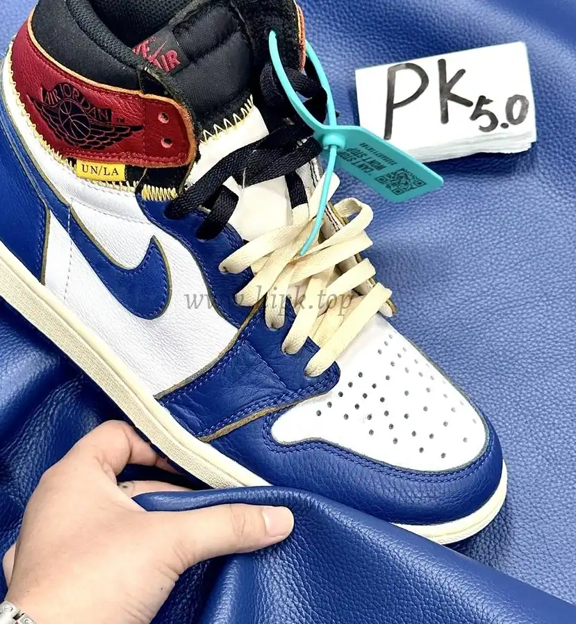 PK 5.0 Jordan 1 Retro High Union Los Angeles Blue Toe RETAIL MATERIALS READY TO SHIP