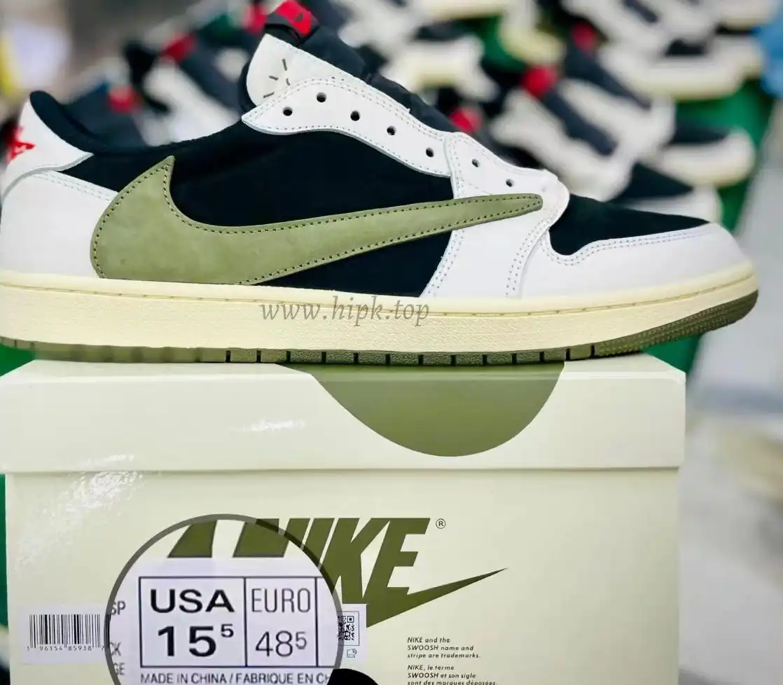 PK 4.0 Jordan 1 Retro Low OG SP Travis Scott 4.0 Olive RETAIL MATERIALS READY TO SHIP