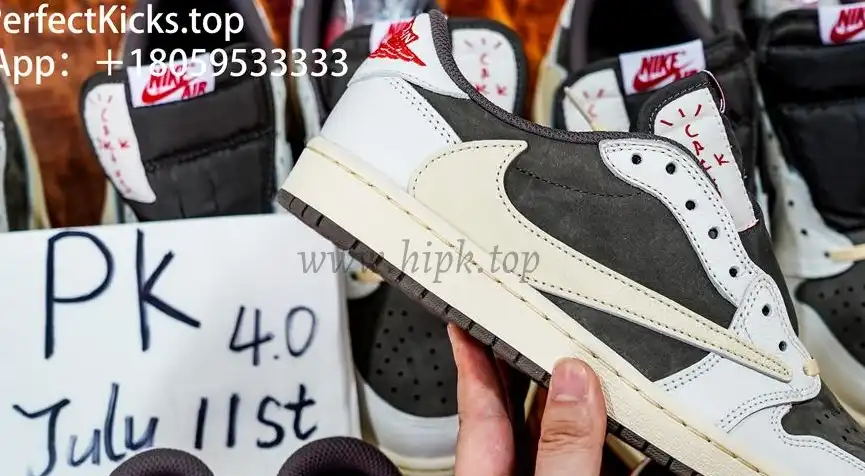 PK 4.0 Jordan 1 Retro Low OG SP Travis Scott Reverse Mocha RETAIL MATERIALS READY TO SHIP