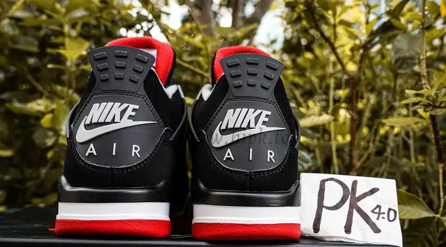 PK GOD Jordan 4 Retro Bred RETAIL MATERIALS READY TO SHIP