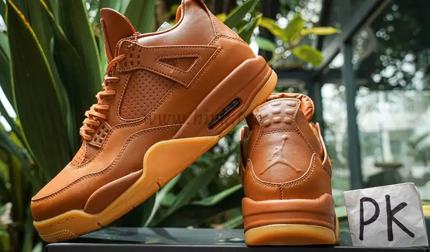 PK GOD Jordan 4 Retro Ginger Wheat RETAIL MATERIALS READY TO SHIP