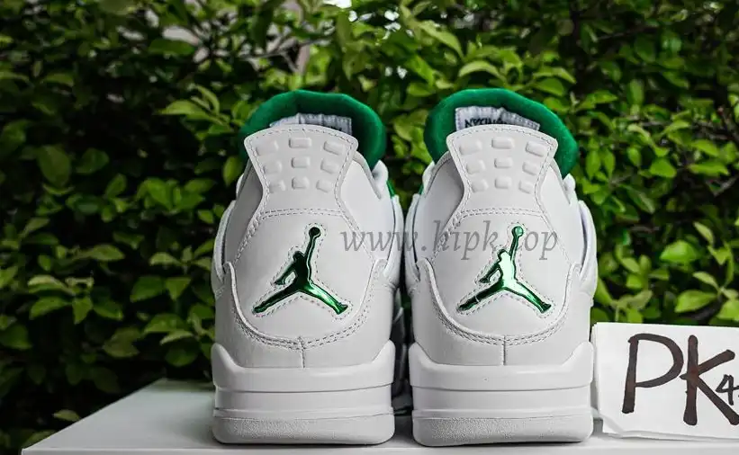 PK GOD Jordan 4 Retro Metallic Green RETAIL MATERIALS READY TO SHIP