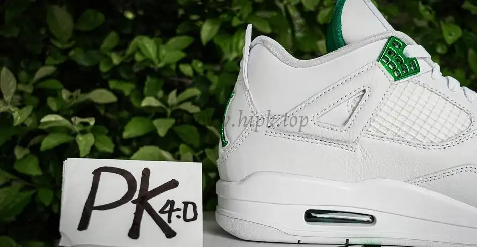 PK GOD Jordan 4 Retro Metallic Green RETAIL MATERIALS READY TO SHIP