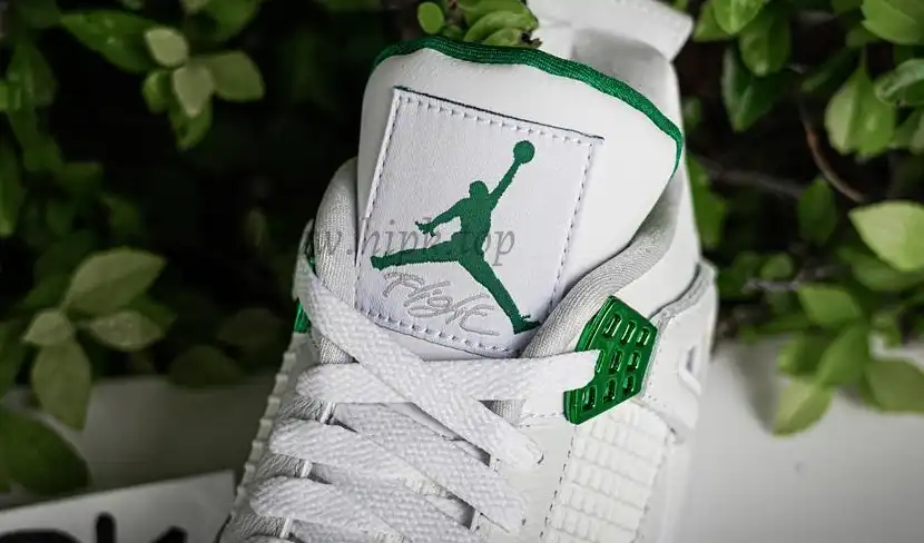 PK GOD Jordan 4 Retro Metallic Green RETAIL MATERIALS READY TO SHIP