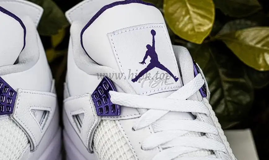 PK GOD Jordan 4 Retro Metallic Purple RETAIL MATERIALS READY TO SHIP