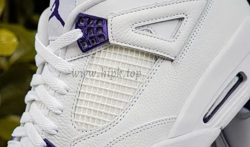 PK GOD Jordan 4 Retro Metallic Purple RETAIL MATERIALS READY TO SHIP