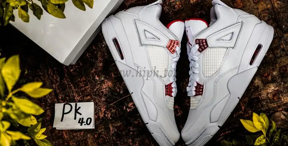 PK GOD Jordan 4 Retro Metallic Red RETAIL MATERIALS READY TO SHIP