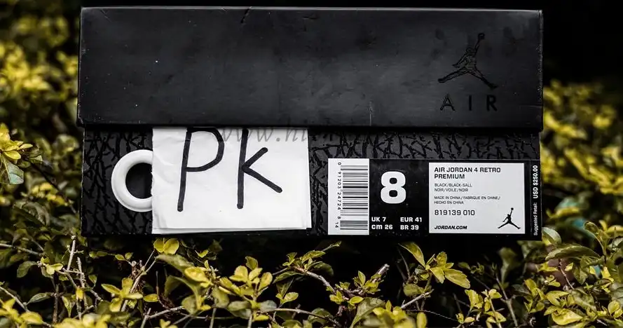 PK GOD Jordan 4 Retro Pony Hair Black RETAIL MATERIALS READY TO SHIP