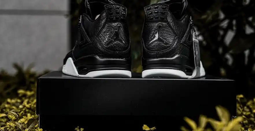 PK GOD Jordan 4 Retro Pony Hair Black RETAIL MATERIALS READY TO SHIP