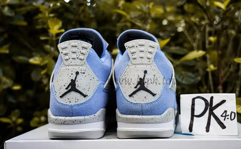 PK GOD Jordan 4 Retro University Blue RETAIL MATERIALS READY TO SHIP