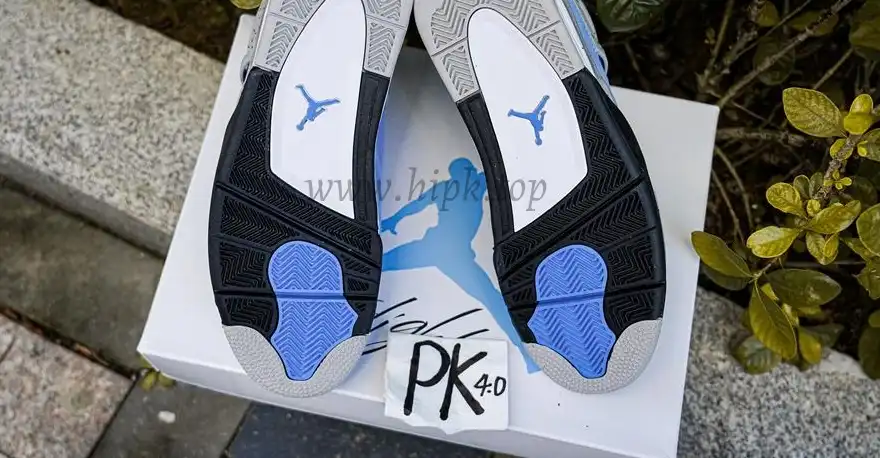 PK GOD Jordan 4 Retro University Blue RETAIL MATERIALS READY TO SHIP