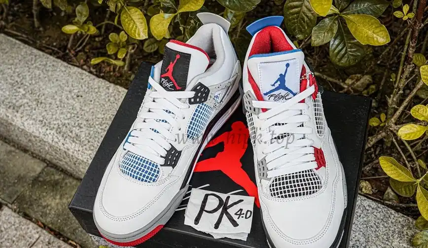 PK GOD Jordan 4 Retro What The RETAIL MATERIALS READY TO SHIP