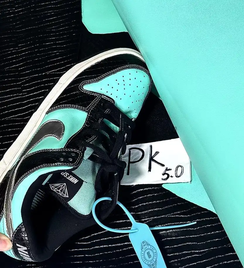 PK5.0 Nike SB Dunk Low Diamond Supply Co Aqua Blue RETAIL MATERIALS READY TO SHIP