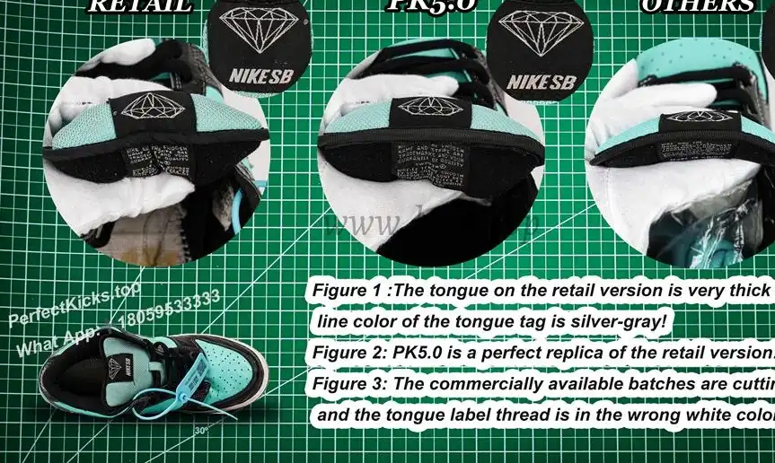 PK5.0 Nike SB Dunk Low Diamond Supply Co Aqua Blue RETAIL MATERIALS READY TO SHIP