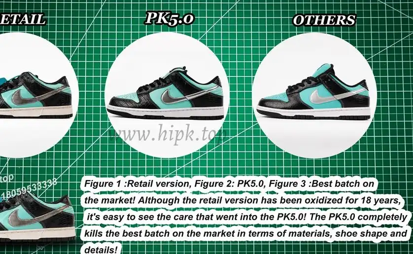 PK5.0 Nike SB Dunk Low Diamond Supply Co Aqua Blue RETAIL MATERIALS READY TO SHIP