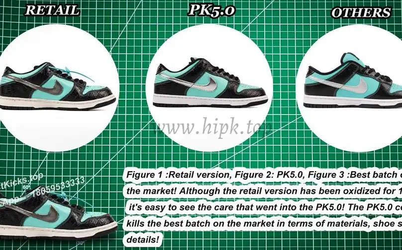 PK5.0 Nike SB Dunk Low Diamond Supply Co Aqua Blue RETAIL MATERIALS READY TO SHIP