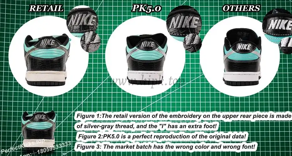 PK5.0 Nike SB Dunk Low Diamond Supply Co Aqua Blue RETAIL MATERIALS READY TO SHIP