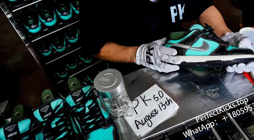 PK5.0 Nike SB Dunk Low Diamond Supply Co Aqua Blue RETAIL MATERIALS READY TO SHIP