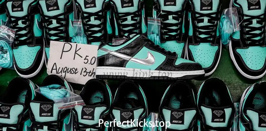PK5.0 Nike SB Dunk Low Diamond Supply Co Aqua Blue RETAIL MATERIALS READY TO SHIP