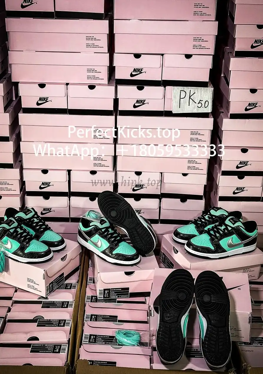 PK5.0 Nike SB Dunk Low Diamond Supply Co Aqua Blue RETAIL MATERIALS READY TO SHIP
