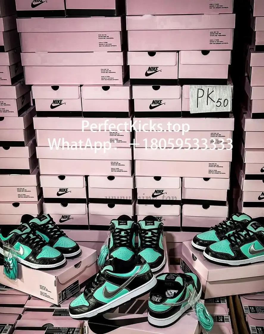 PK5.0 Nike SB Dunk Low Diamond Supply Co Aqua Blue RETAIL MATERIALS READY TO SHIP