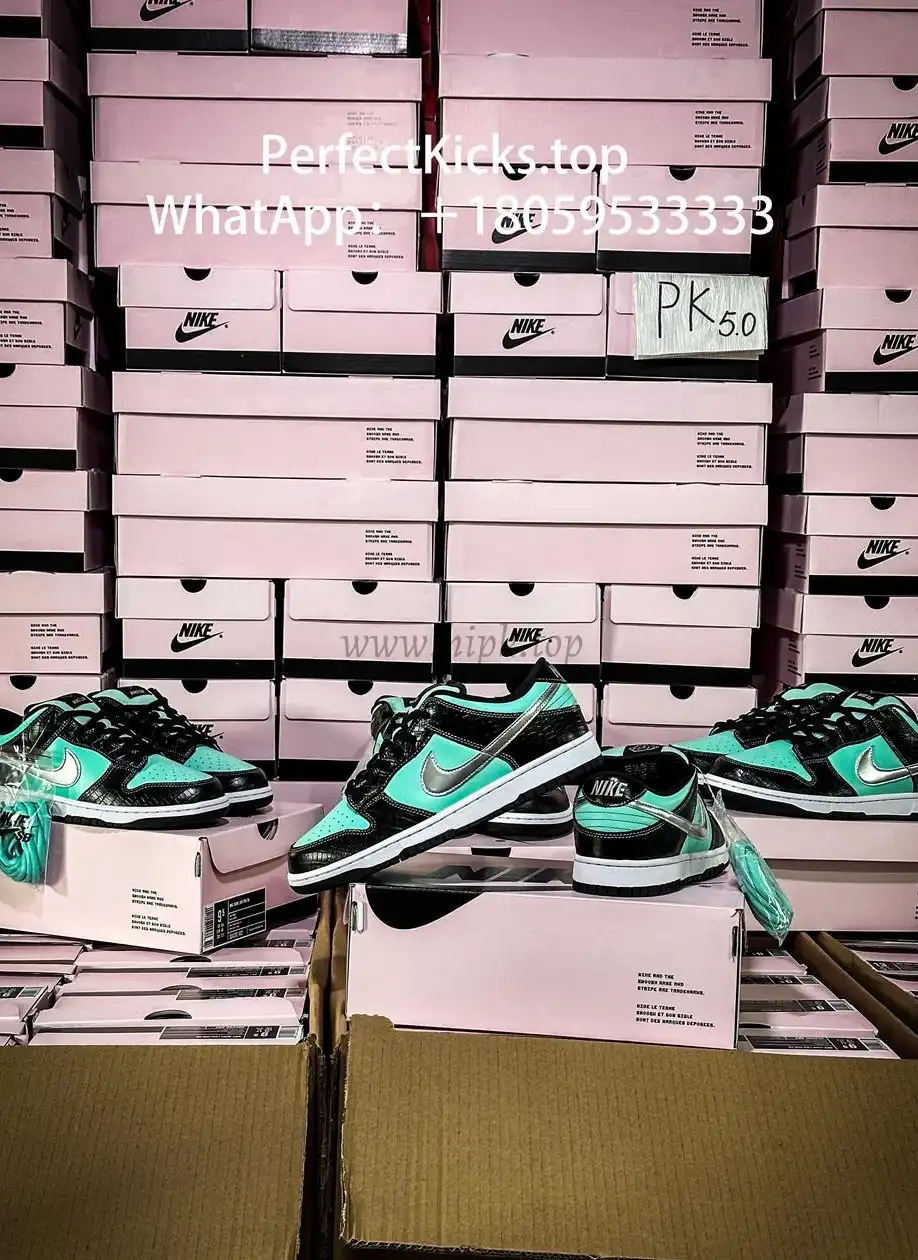 PK5.0 Nike SB Dunk Low Diamond Supply Co Aqua Blue RETAIL MATERIALS READY TO SHIP