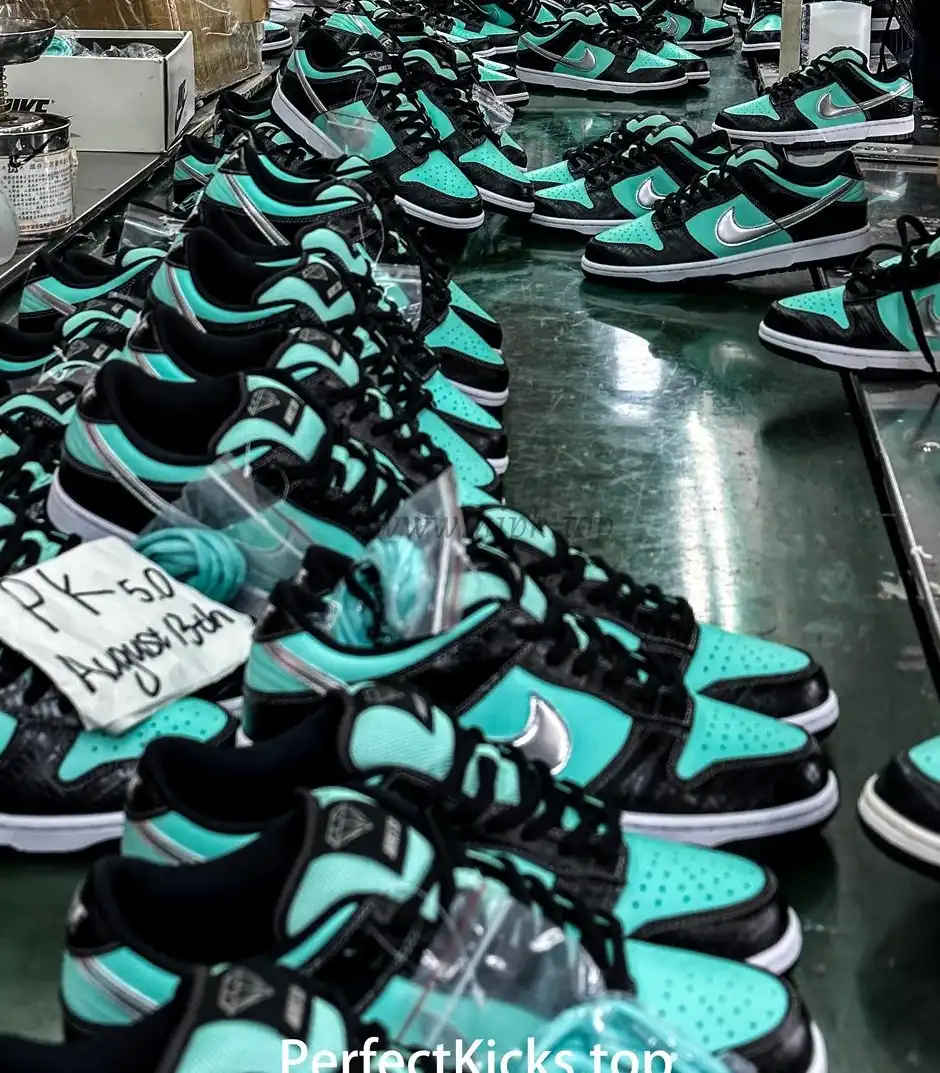 PK5.0 Nike SB Dunk Low Diamond Supply Co Aqua Blue RETAIL MATERIALS READY TO SHIP