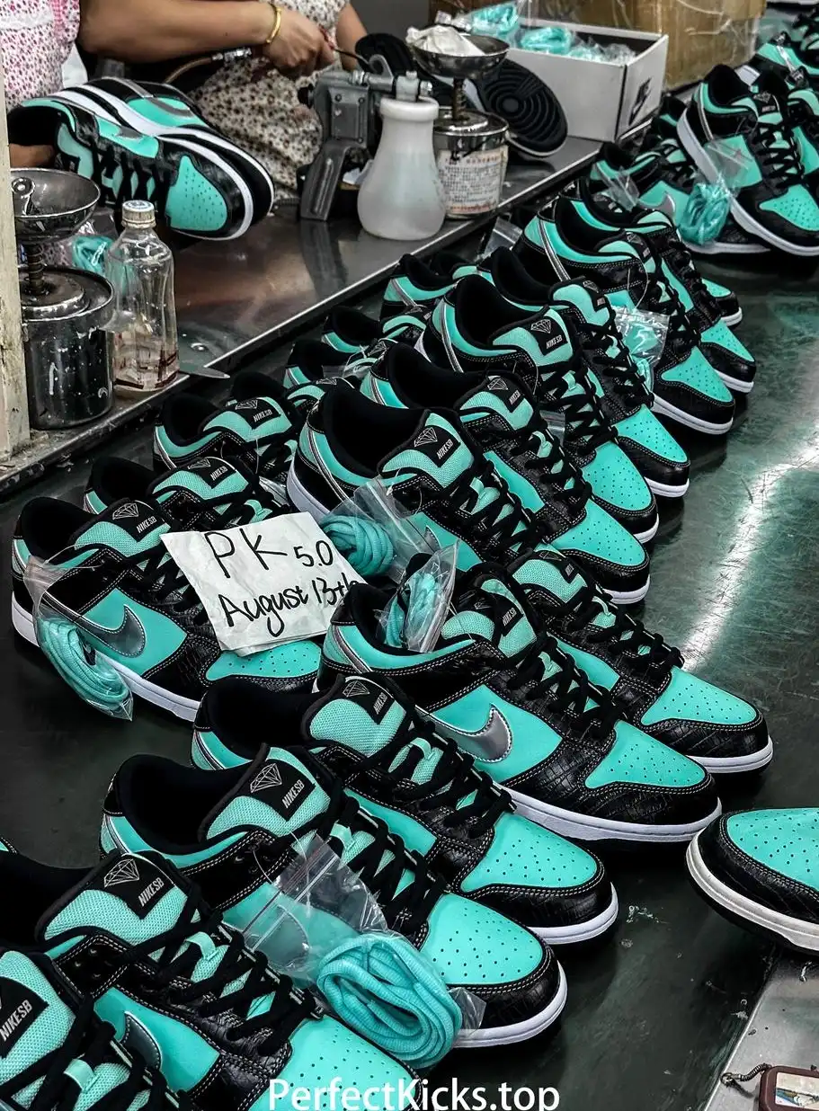 PK5.0 Nike SB Dunk Low Diamond Supply Co Aqua Blue RETAIL MATERIALS READY TO SHIP