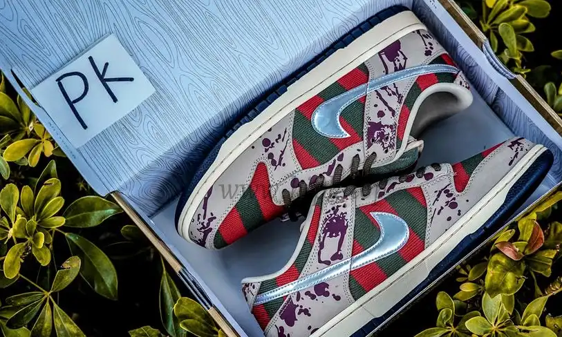 PK GOD Nike SB Dunk Low Freddy Krueger RETAIL MATERIALS READY TO SHIP